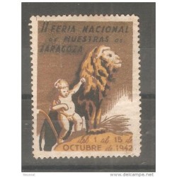 Viñeta de  feria muestra de zaragoza 1942