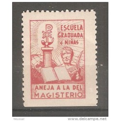 Viñeta escuela graduada de niñas