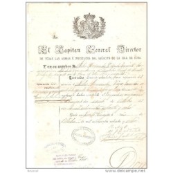 Papel  isla de cuba 1883