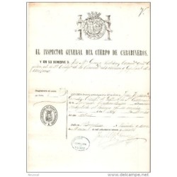 Papel  cuerpo de carabineros