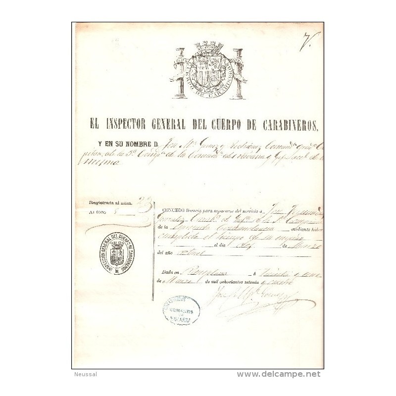 Papel cuerpo de carabineros Papel cuerpo de carabineros