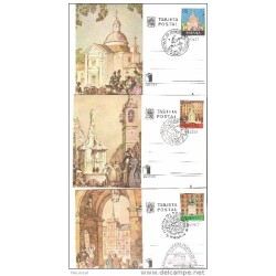 3 enteros postales usados diferentes matasellos n 108110
