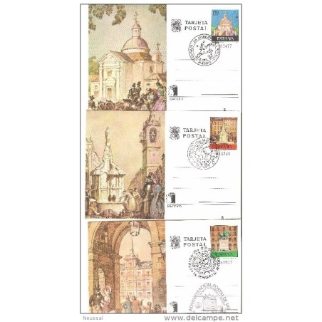 3 enteros postales usados diferentes matasellos n 108110