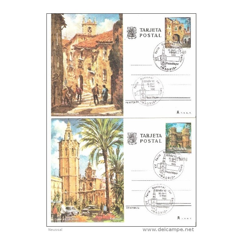 2 enteros postales usados n1056 2 enteros postales usados n1056