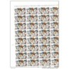 Pliego completo de 40 sellos de picasso