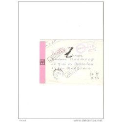 Carta con cuño de francia