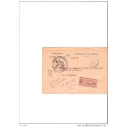 Carta con cuño de francia de 1970 charolles