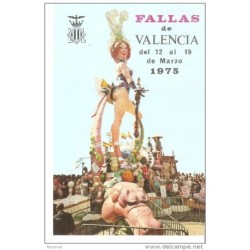 Tarjeta postal de valencia fallas de 1975