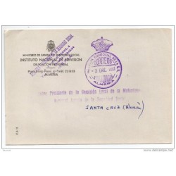 Carta con matasello tesoreria territorial de la SS almeria