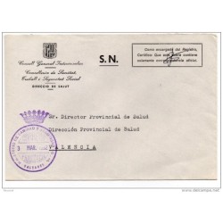 Carta con matasello Ministerio de Sanidad y seguridad social  Baleares