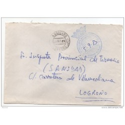 Carta con matasello inspeccion medica sanitaria  la rioja