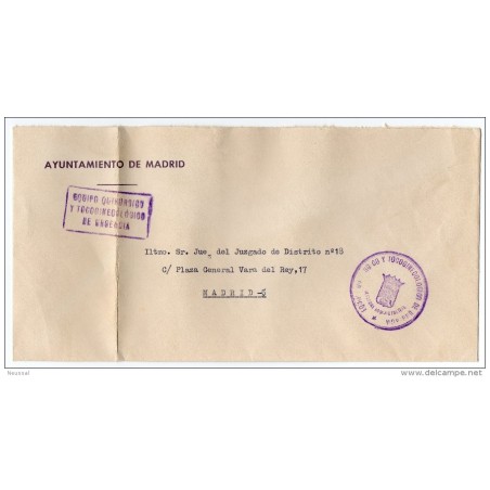 Carta con matasello madrid