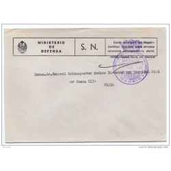 Carta con matasello patronato militar del seguro de enfermedades madrid