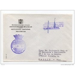 Carta con matasello instituto nacional de la salud  Palencia