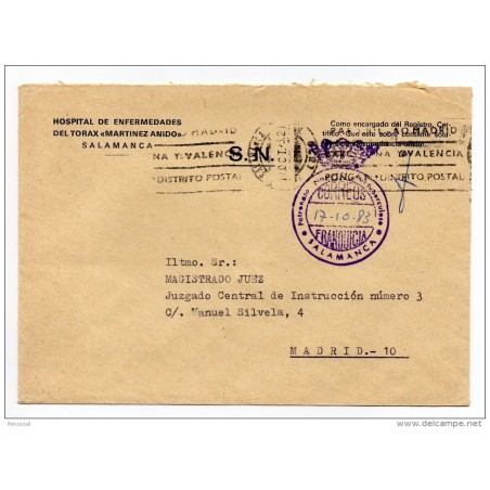 Carta con matasello salamanca