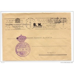 Carta con matasellos diputacion general de aragon teruel