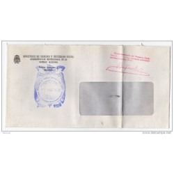Carta con matasello  ministerio de trabajo y seguridad social  madrid