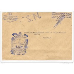 Carta con matasello  hospital de  penitenciarias