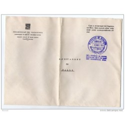 Carta con matasello  generalitat catalunya tarragona