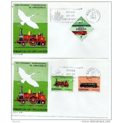 Carta de trenes de 1982