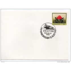 Carta de australia matasello de trenes
