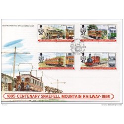 Serie n 6536  en carta de trenes  isla de man 1995
