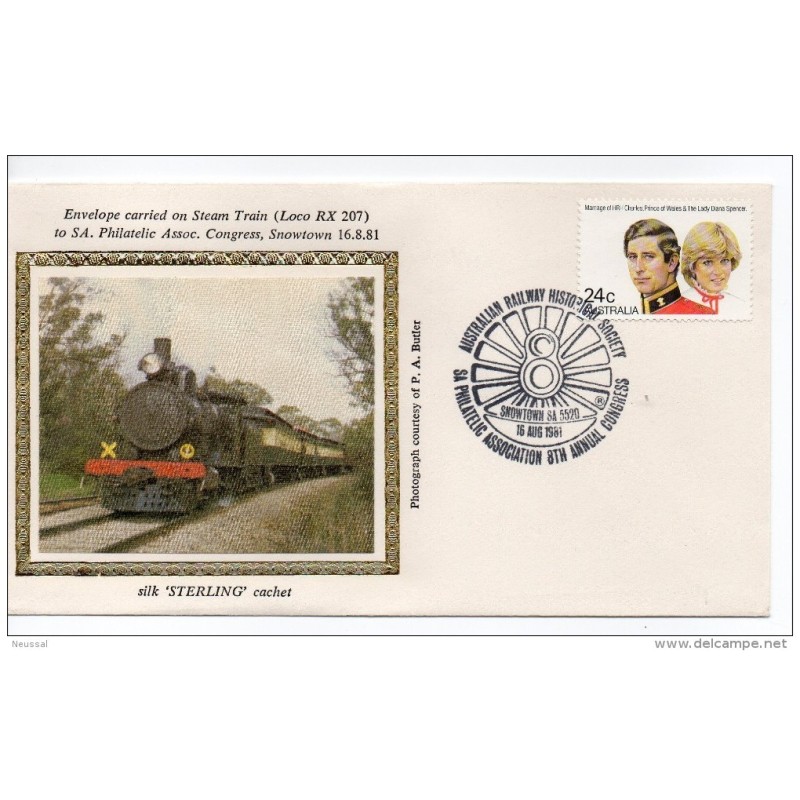 Carta de trenes autralia 1981 Carta de trenes autralia 1981