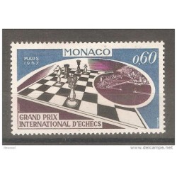Sello de monaco ajedrez