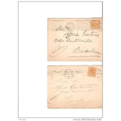 2 cartas con cuños de madrid distinto años