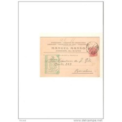 Tarjeta con cuño 1918