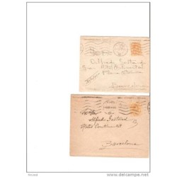 2 cartas cuño madrid diferentes años