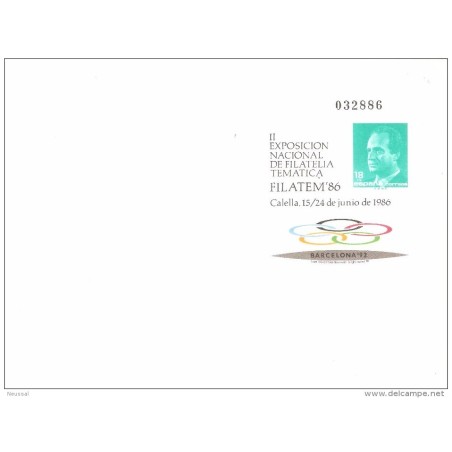 Sobre entero postal n 4  españa