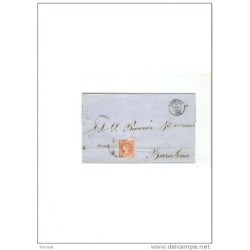 Carta con cuño logroño  1861