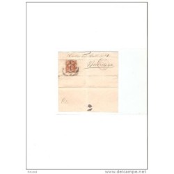 Carta con cuño madrid y rueda de carreta 1