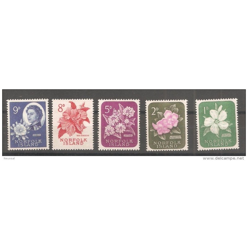 Sellos de flores de norfolk de la serie 2644 Sellos de flores de norfolk de la serie 2644