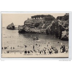Tarjeta postal biarritz plage du portvieux