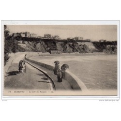 Tarjeta postal biarritz  la cote des basques