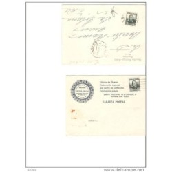 2 tarjetas con cuños de 1936