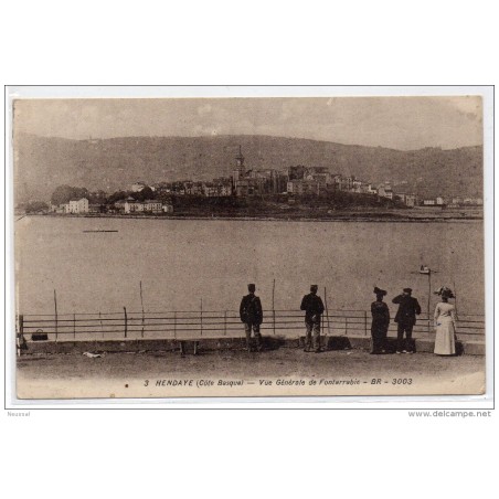 Tarjeta postal hendaye vue generale de fontarrabie