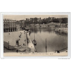 Tarjeta postal bayona jonction de la nive et de ladour