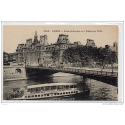 Tarjeta postal paris pont darcole et lhotel
