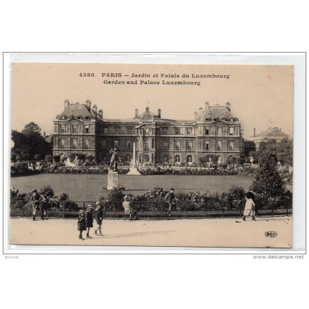 Tarjeta postal paris  jardin et palais du luxembourg