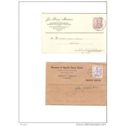 2 tarjetas  postales  diferentes  Almansa y Segorbe