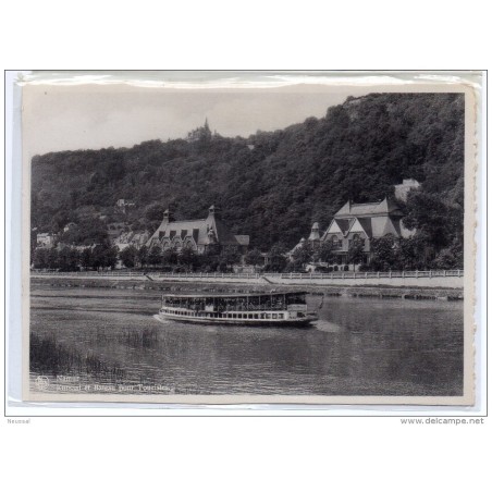 Tarjeta postal namur kursaal et bateau pour touristes