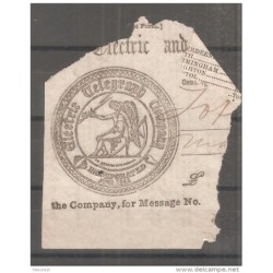 Trozo de papel con cuño 1846