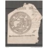 Trozo de papel con cuño 1846