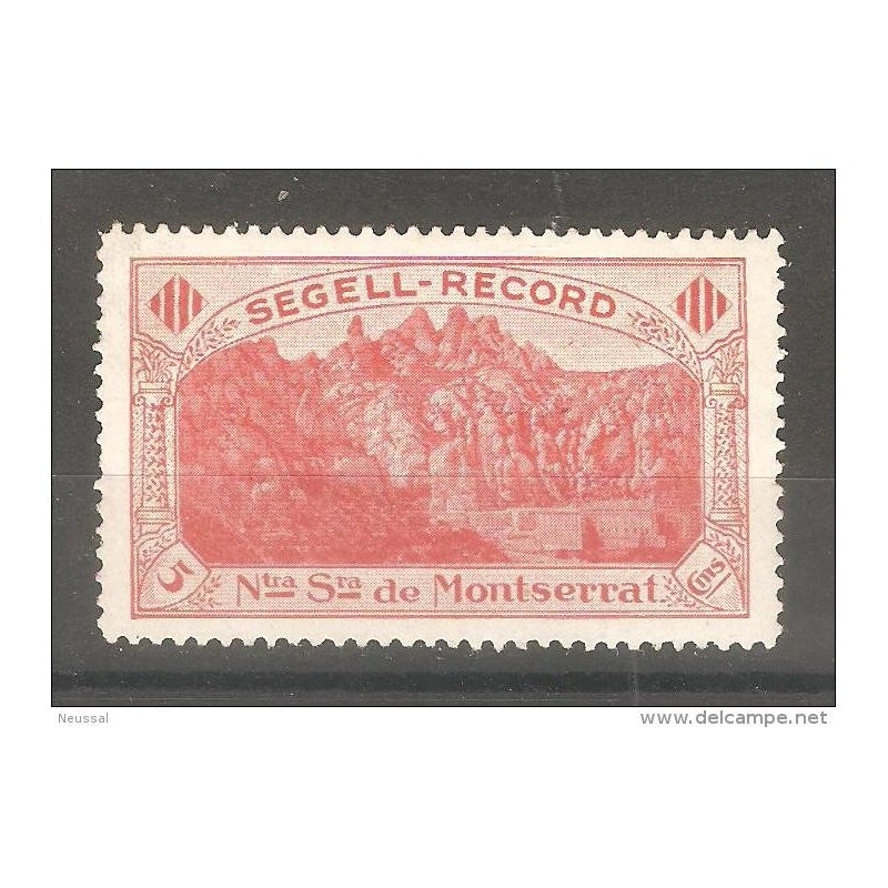 Viñeta segell record de montserrat Viñeta segell record de montserrat
