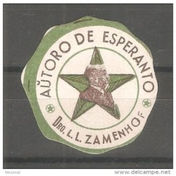 Viñeta de autor de Esperanto  Dro LL Zamenhofa