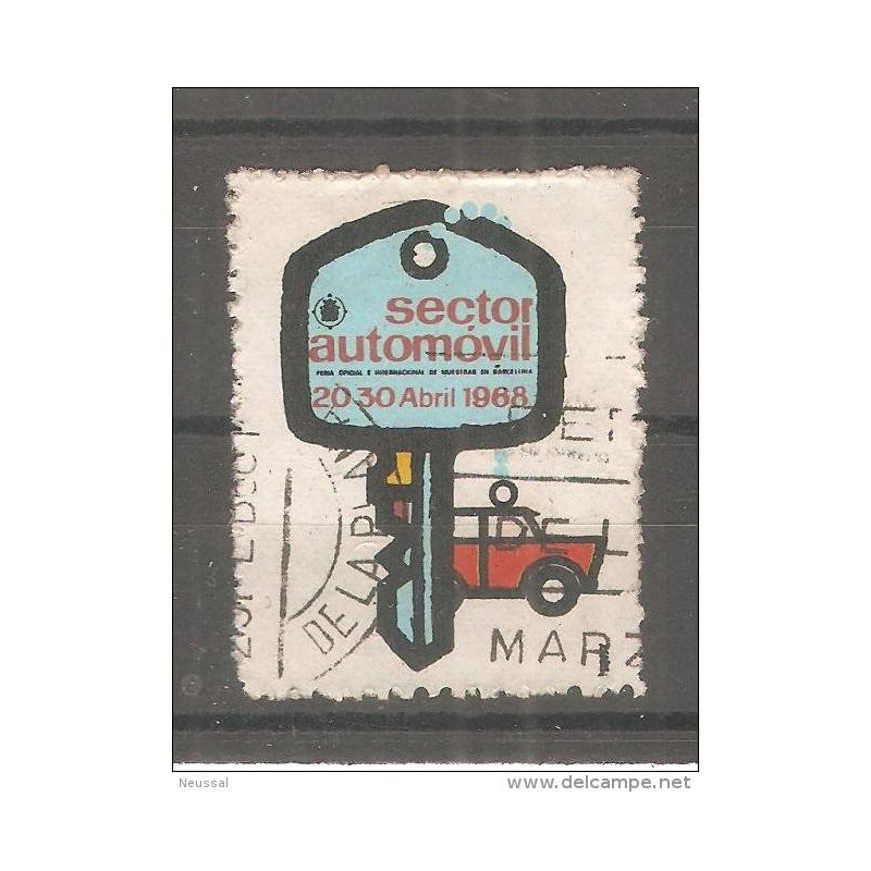 Viñeta sector automovil de 1968 Viñeta sector automovil de 1968