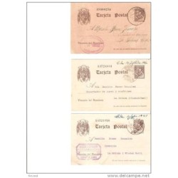 3 tarjetas postales de cervantes